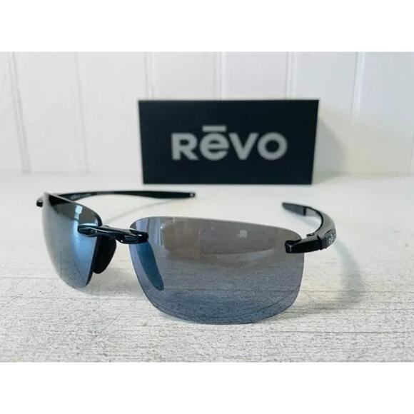 REVO DESCEND N Sunglasses RE 4059 01 GY Shiny Black w/ Graphite Lenses POLARIZED - Picture 4 of 6